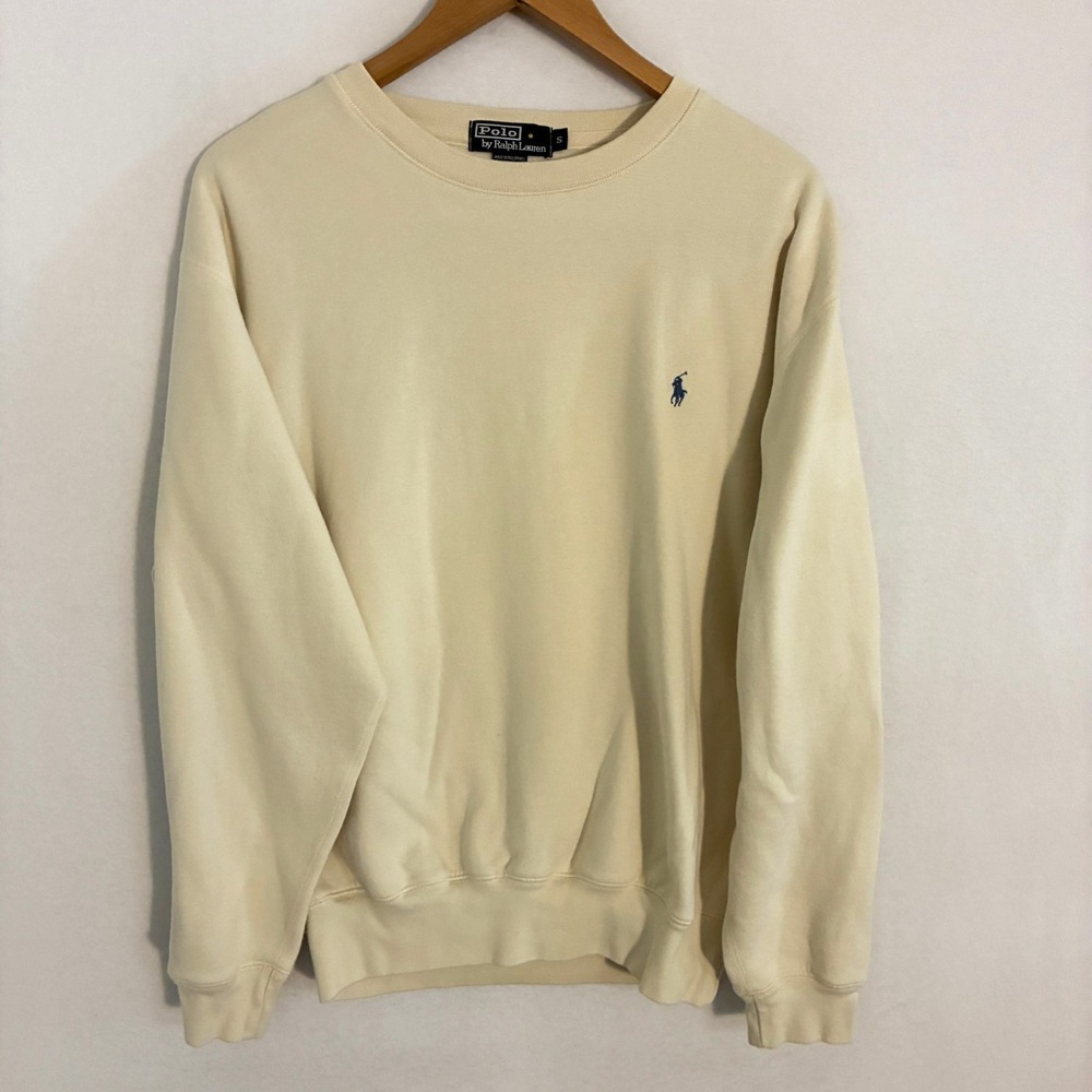 Vtg Y2K Polo Ralph Lauren Sweatshirt Size S Crewneck Athleisure Preppy Pullover